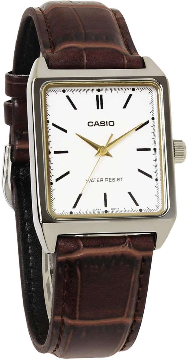 Casio MTP-V007L-7E2 Brown Leather Watch for Men-Watch Portal Philippines