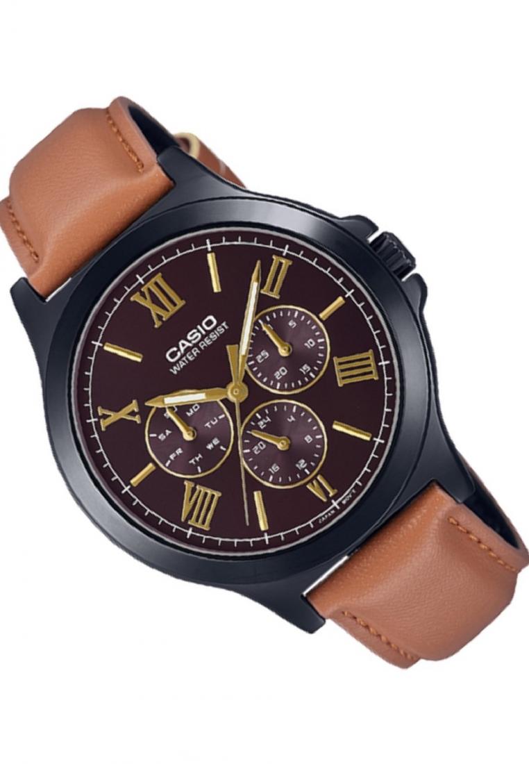 Casio MTP-V300BL-5A Analog Leather Strap Watch For Men-Watch Portal Philippines