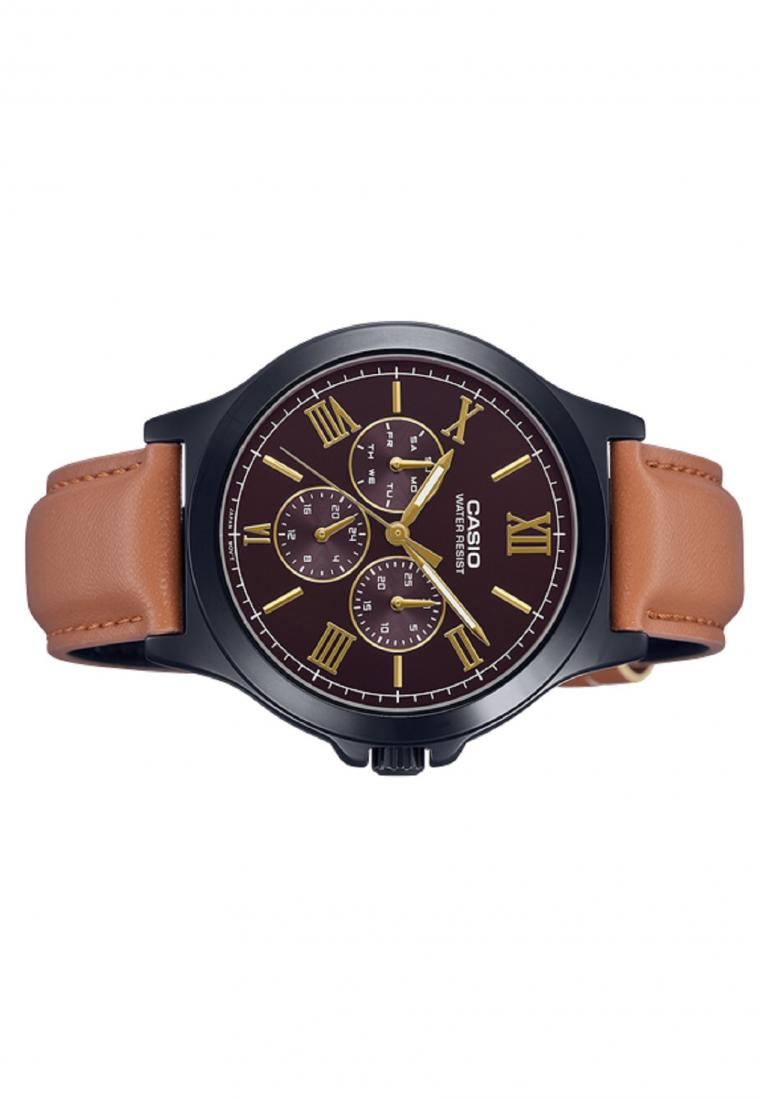 Casio MTP-V300BL-5A Analog Leather Strap Watch For Men-Watch Portal Philippines