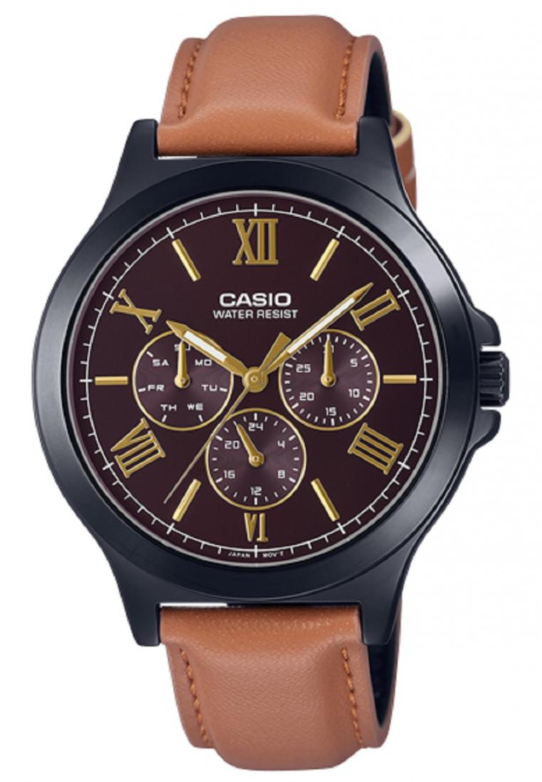 Casio MTP-V300BL-5A Analog Leather Strap Watch For Men-Watch Portal Philippines