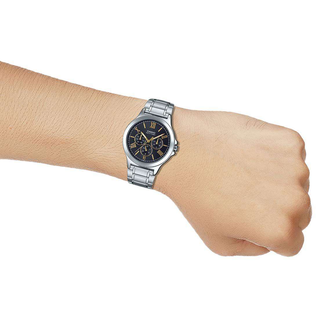 Casio MTP-V300D-1A2 Silver Stainless Watch for Men-Watch Portal Philippines