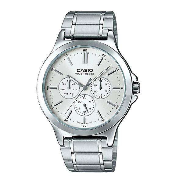 Casio MTP-V300D-7A Silver Stainless Watch for Men-Watch Portal Philippines