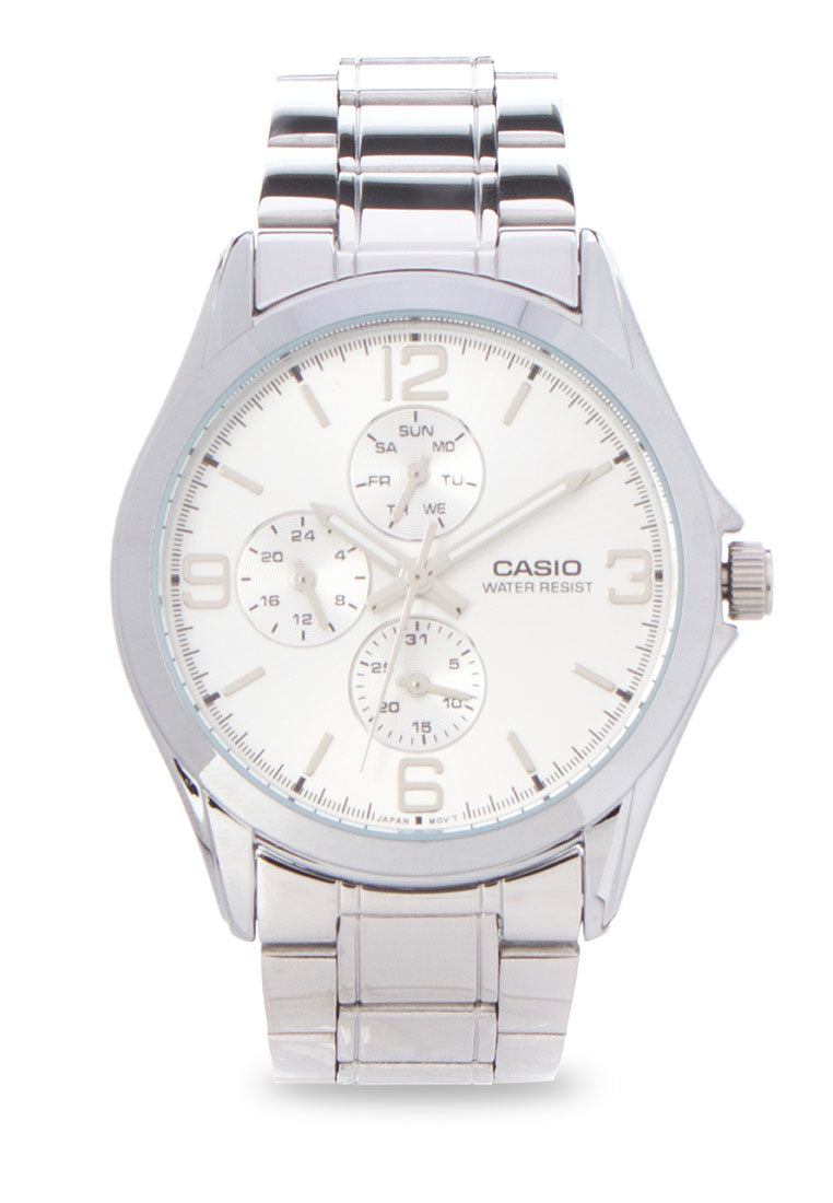 Casio MTP-V301D-7A Analog Stainless Steel Strap Watch For Men-Watch Portal Philippines