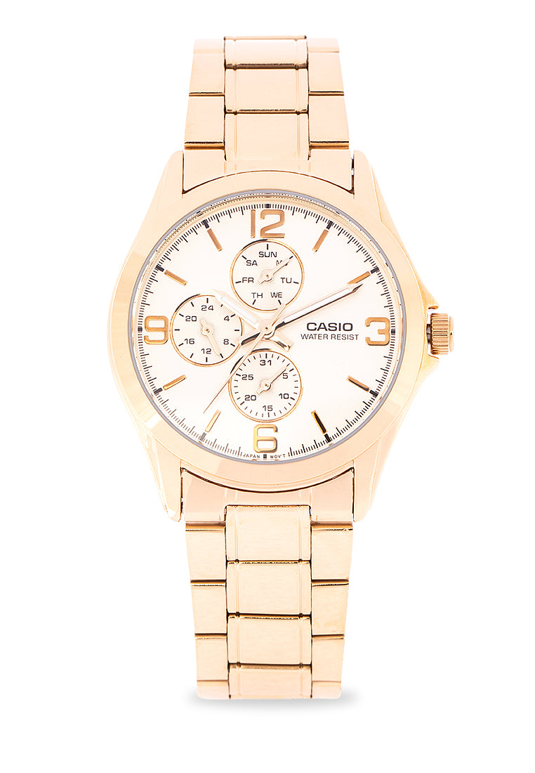 Casio MTP-V301G-9A Analog Stainless Steel Strap Watch For Men-Watch Portal Philippines