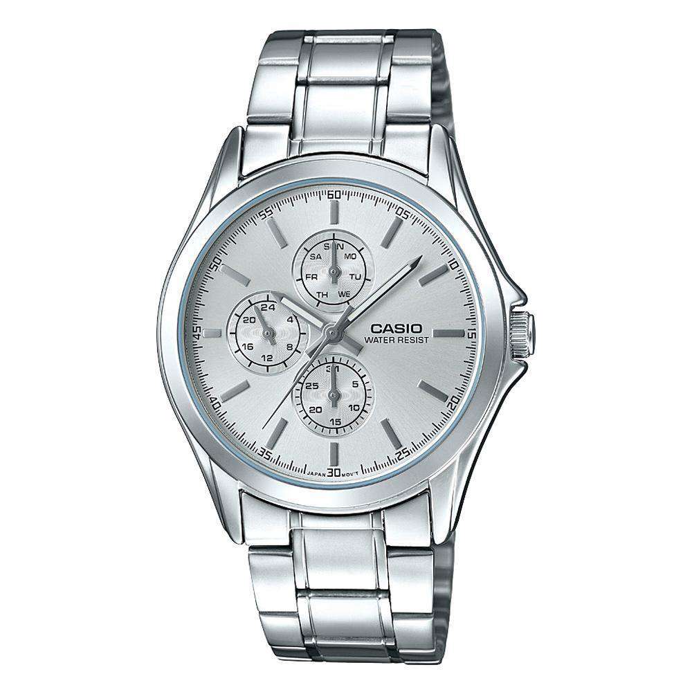 Casio MTP-V302D-7A Silver Stainless Watch for Men-Watch Portal Philippines