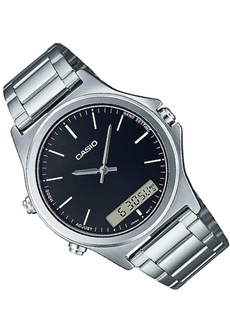 Casio MTP-VC01D-1E Digital Analog Stainless Steel Strap Watch For Men-Watch Portal Philippines