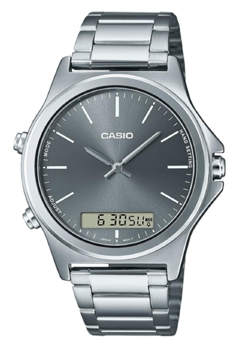 Casio MTP-VC01D-8E Digital Analog Stainless Steel Strap Watch For Men-Watch Portal Philippines