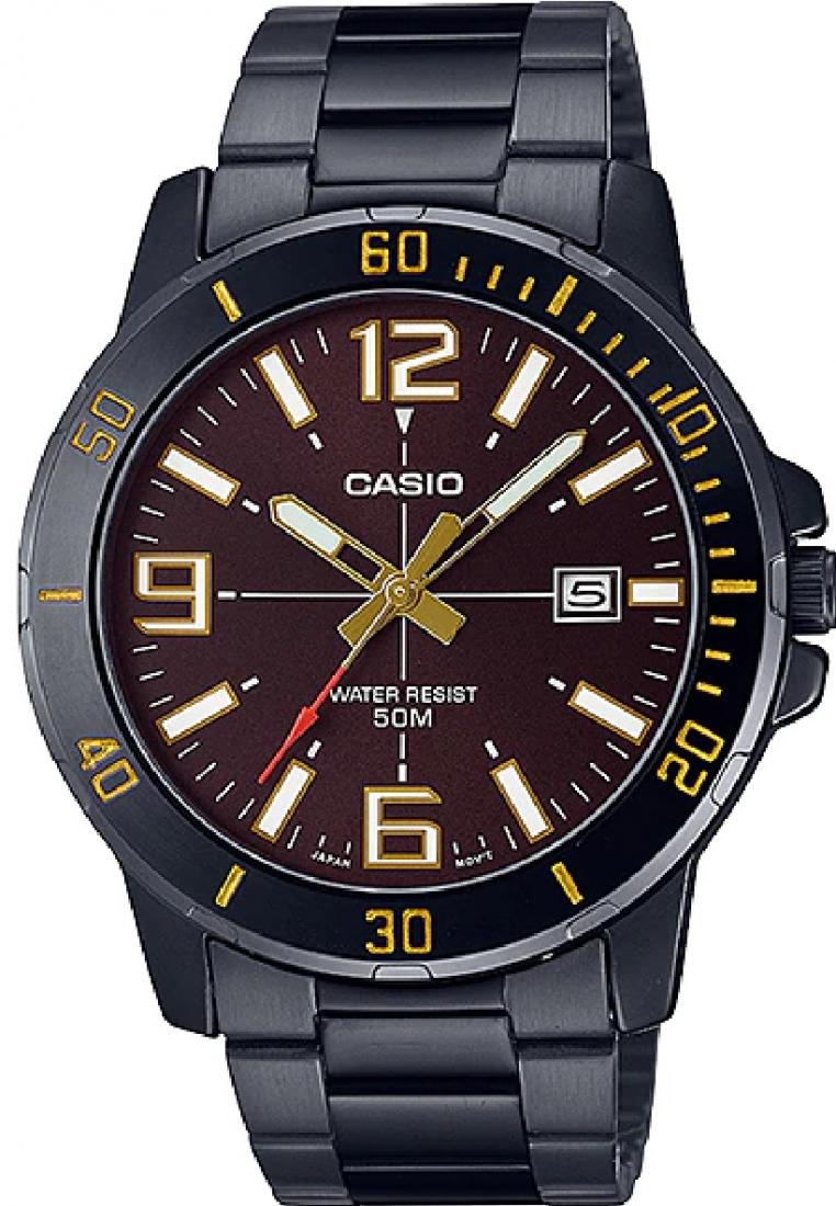 Casio MTP-VD01B-5B Analog Stainless Steel Strap Watch For Men-Watch Portal Philippines