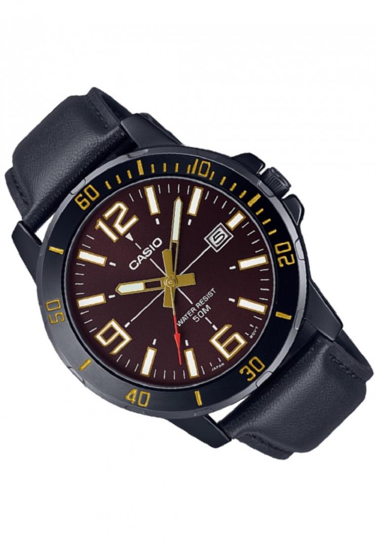 Casio MTP-VD01BL-5B Analog Leather Strap Watch For Men-Watch Portal Philippines