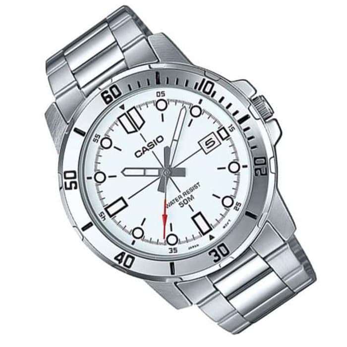 Casio MTP-VD01D-7EVUDF Silver Stainless Watch for Men-Watch Portal Philippines