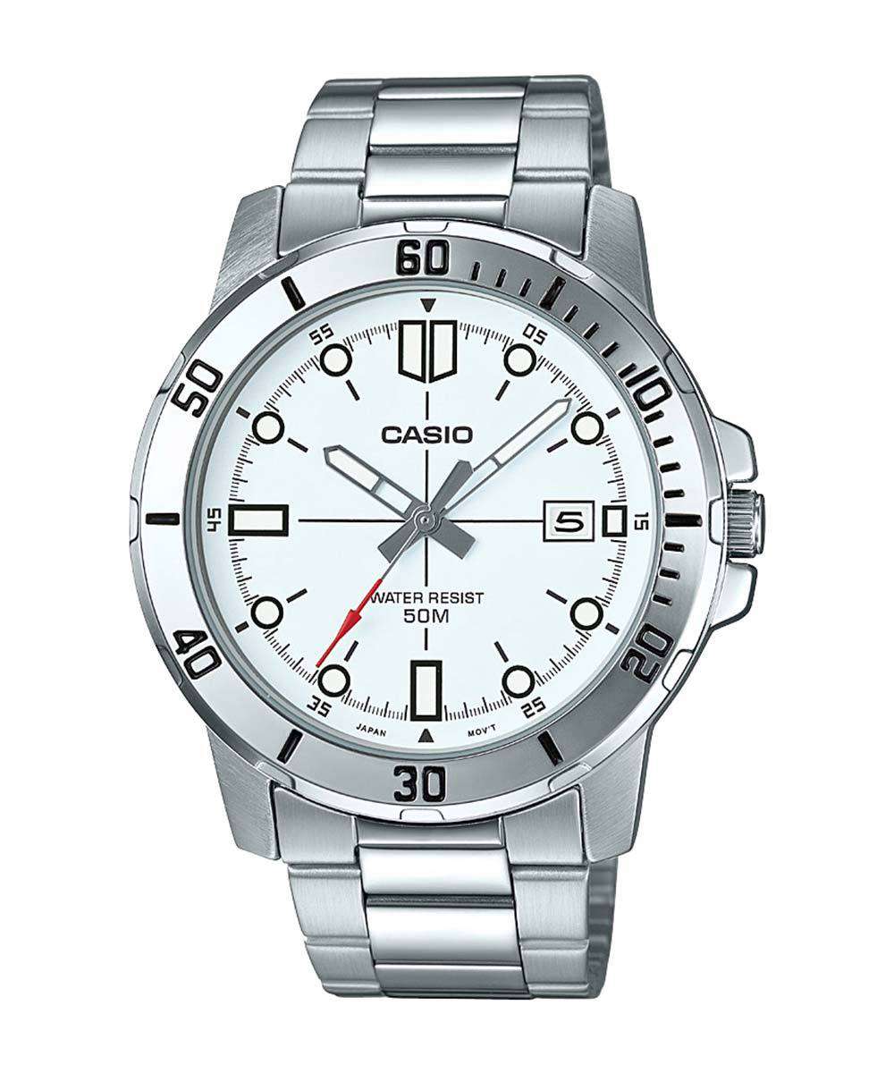 Casio MTP-VD01D-7EVUDF Silver Stainless Watch for Men-Watch Portal Philippines