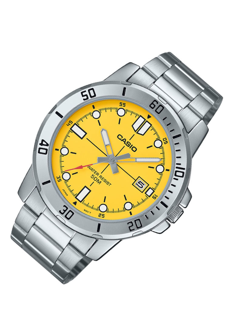 Casio MTP-VD01D-9E Analog Stainless Steel Strap Watch For Men-Watch Portal Philippines