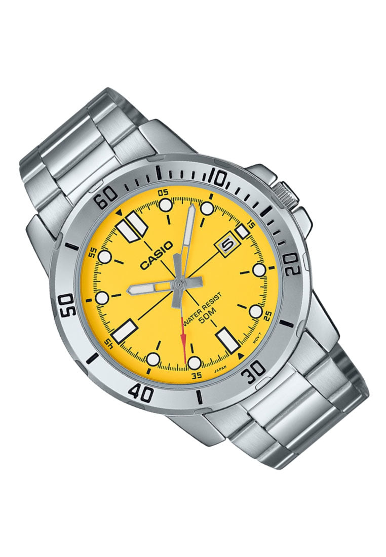 Casio MTP-VD01D-9E Analog Stainless Steel Strap Watch For Men-Watch Portal Philippines