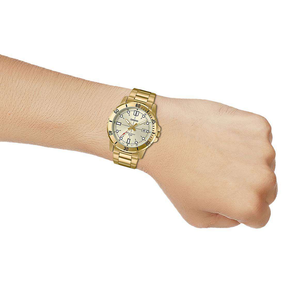 Casio MTP-VD01G-9EVUDF Gold Stainless Watch for Men-Watch Portal Philippines