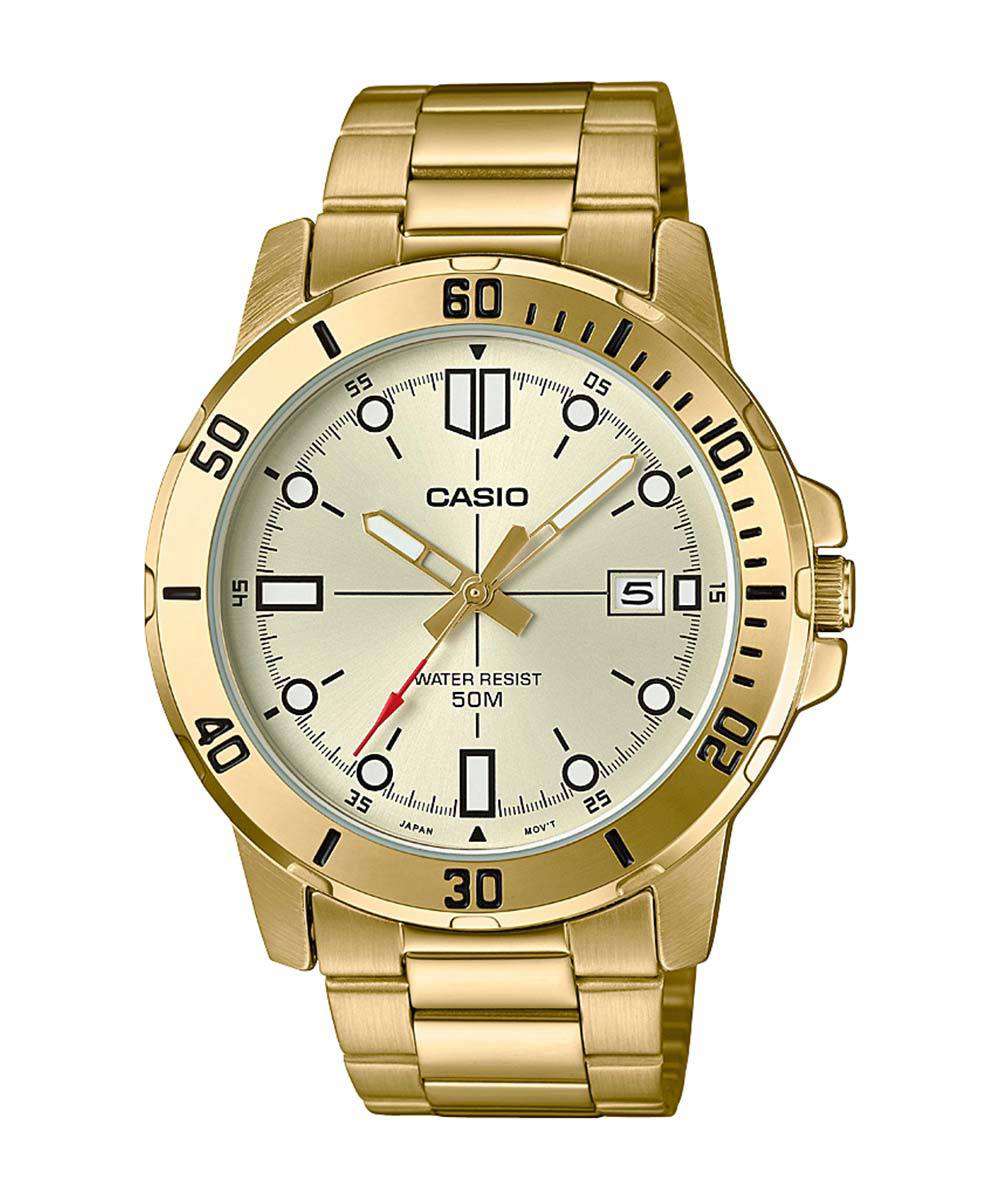 Casio MTP-VD01G-9EVUDF Gold Stainless Watch for Men Watch