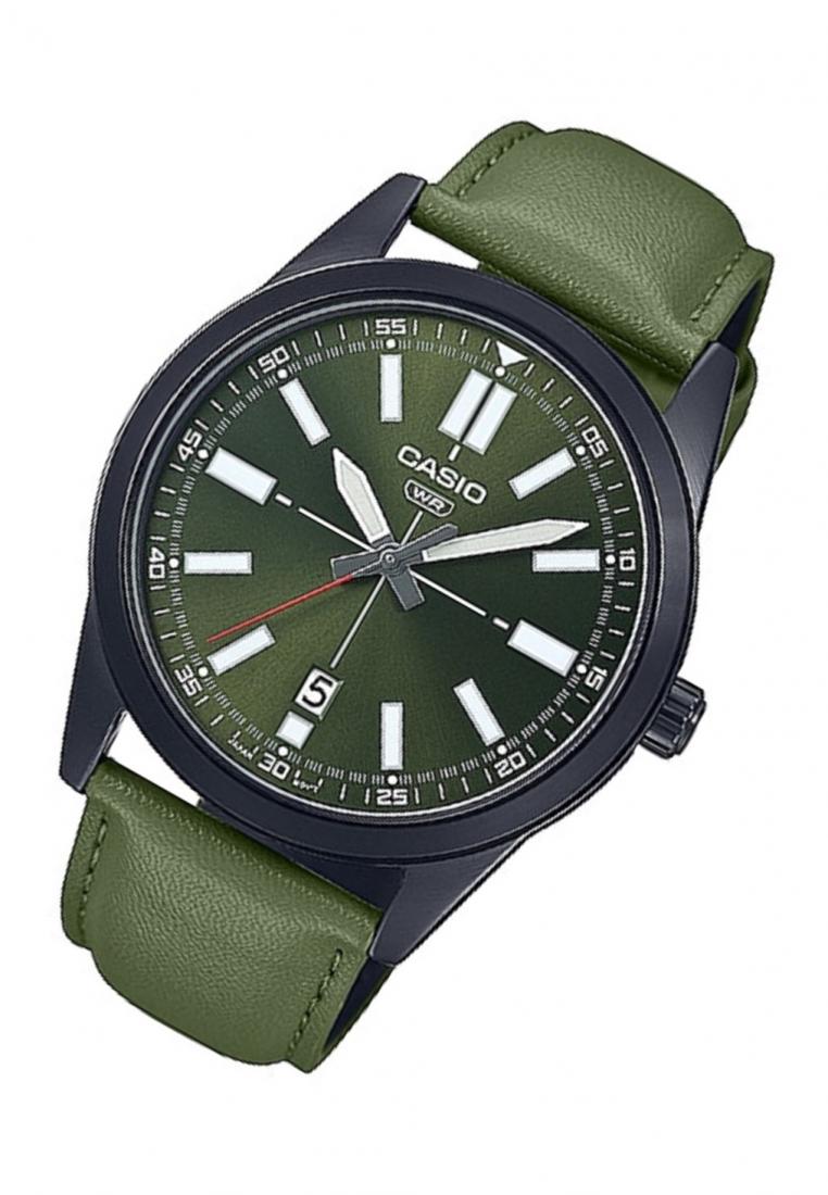 Casio MTP-VD02BL-3E Analog Leather Strap Watch For Men-Watch Portal Philippines