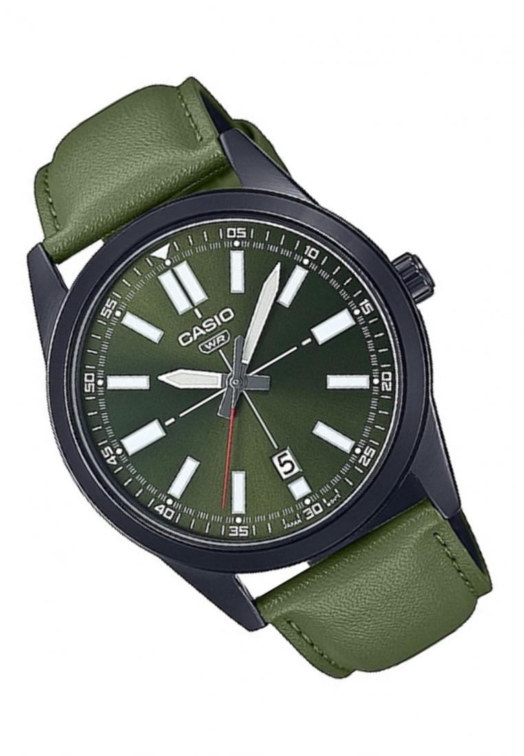 Casio MTP-VD02BL-3E Analog Leather Strap Watch For Men-Watch Portal Philippines