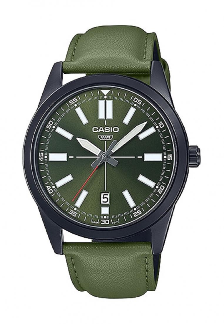 Casio MTP-VD02BL-3E Analog Leather Strap Watch For Men-Watch Portal Philippines