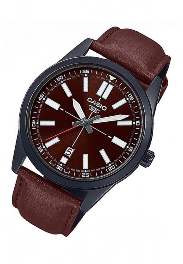 Casio MTP-VD02BL-5E Analog Leather Strap Watch For Men-Watch Portal Philippines