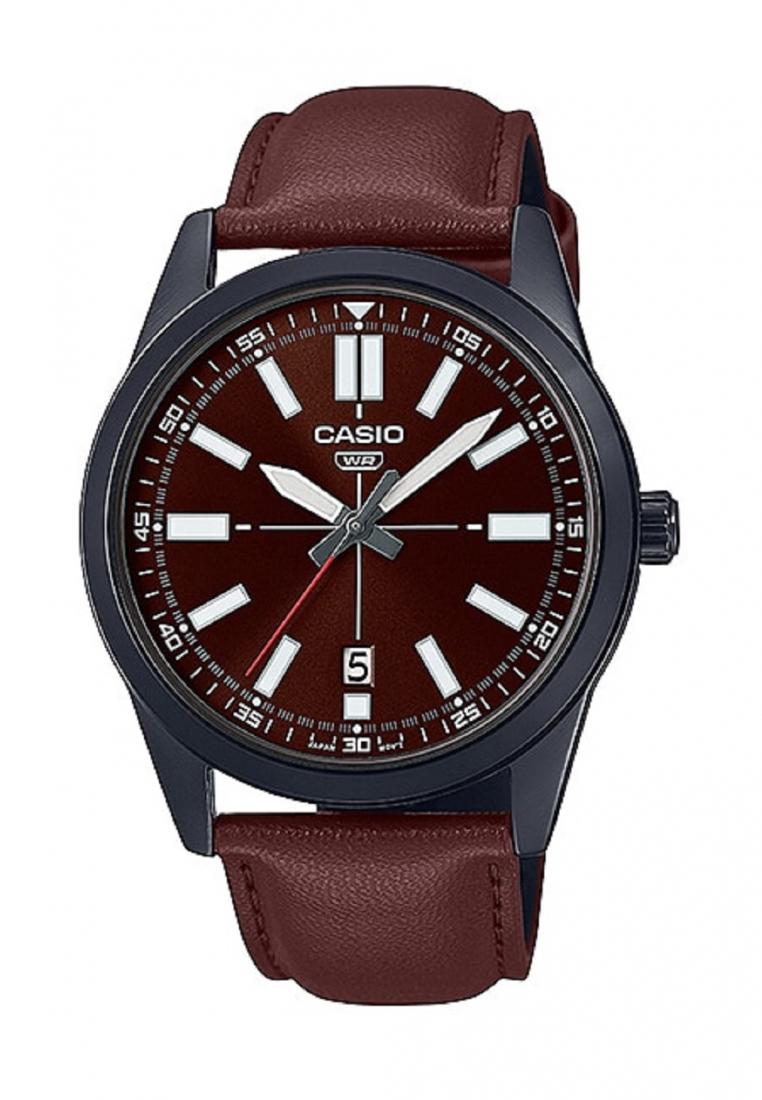 Casio MTP-VD02BL-5E Analog Leather Strap Watch For Men-Watch Portal Philippines