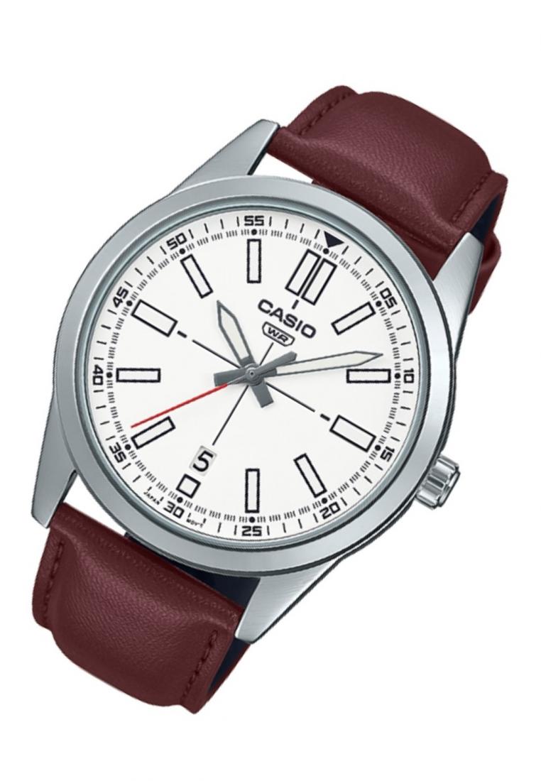 Casio MTP-VD02L-7E Analog Leather Strap Watch For Men-Watch Portal Philippines