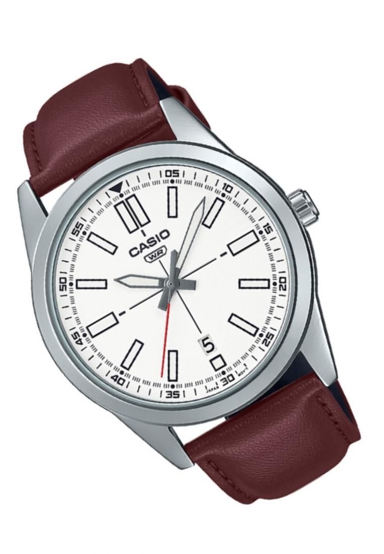 Casio MTP-VD02L-7E Analog Leather Strap Watch For Men-Watch Portal Philippines