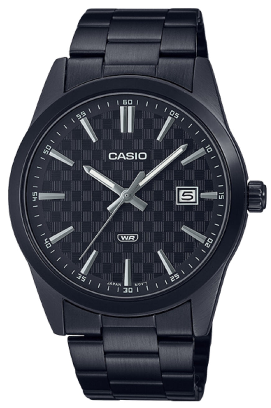 Casio MTP-VD03B-1A Black Stainless Steel Watch for Men-Watch Portal Philippines