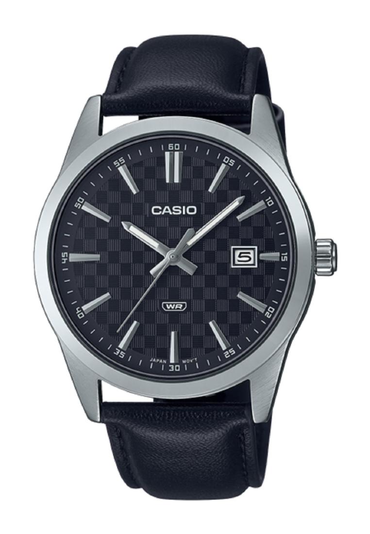 Casio MTP-VD03L-1A Analog Leather Strap Watch For Men-Watch Portal Philippines