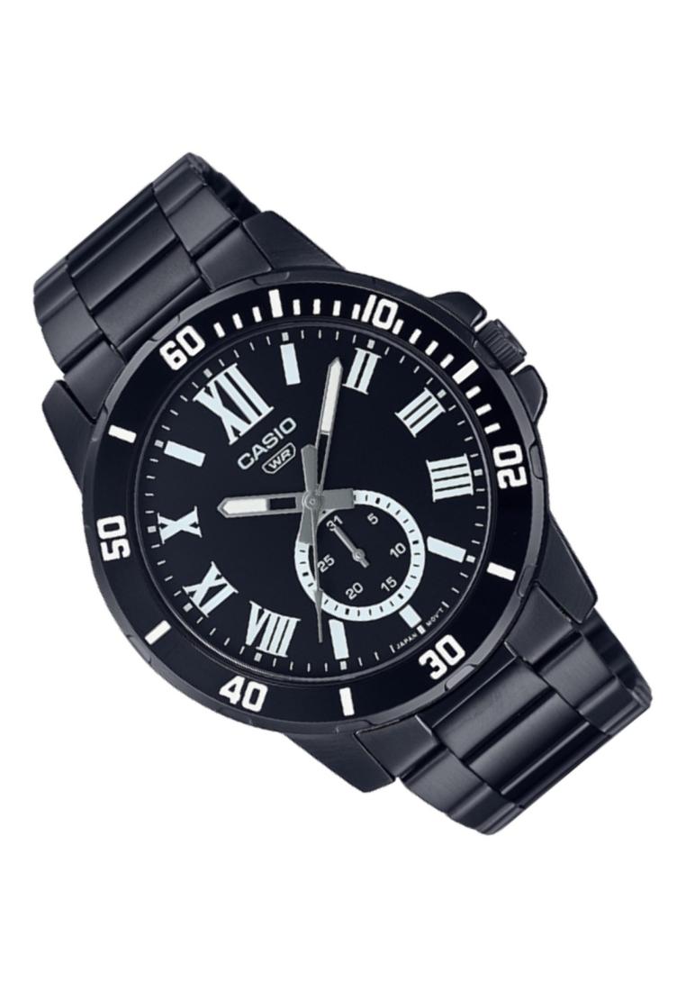 Casio MTP-VD200B-1B Analog Stainless Steel Strap Watch For Men-Watch Portal Philippines
