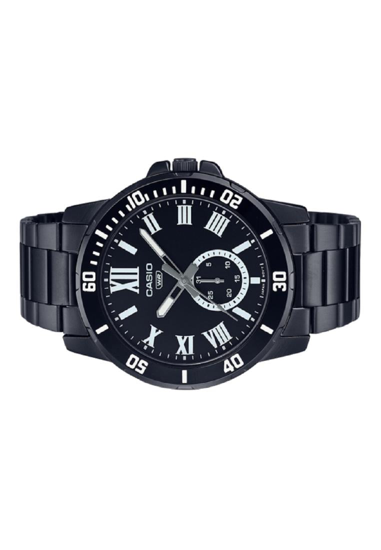 Casio MTP-VD200B-1B Analog Stainless Steel Strap Watch For Men-Watch Portal Philippines