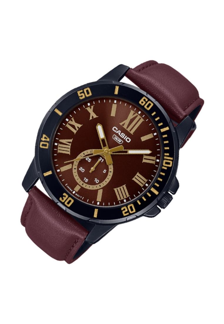 Casio MTP-VD200BL-5B Analog Leather Strap Watch For Men-Watch Portal Philippines