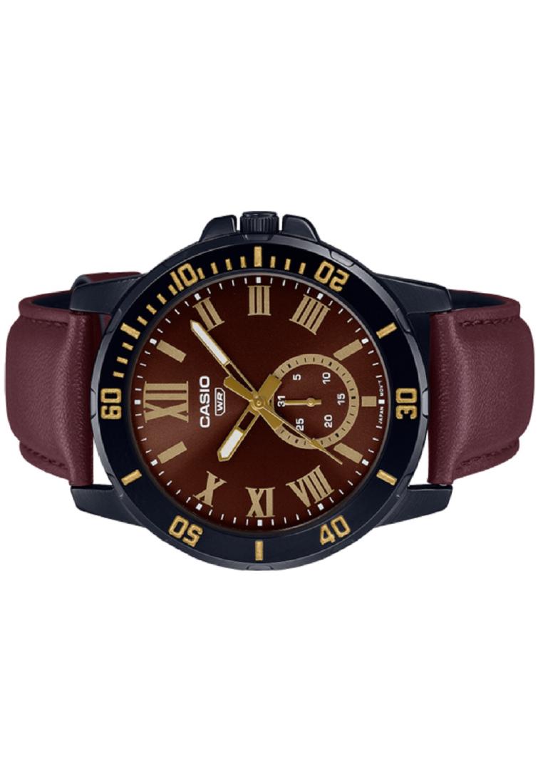Casio MTP-VD200BL-5B Analog Leather Strap Watch For Men-Watch Portal Philippines