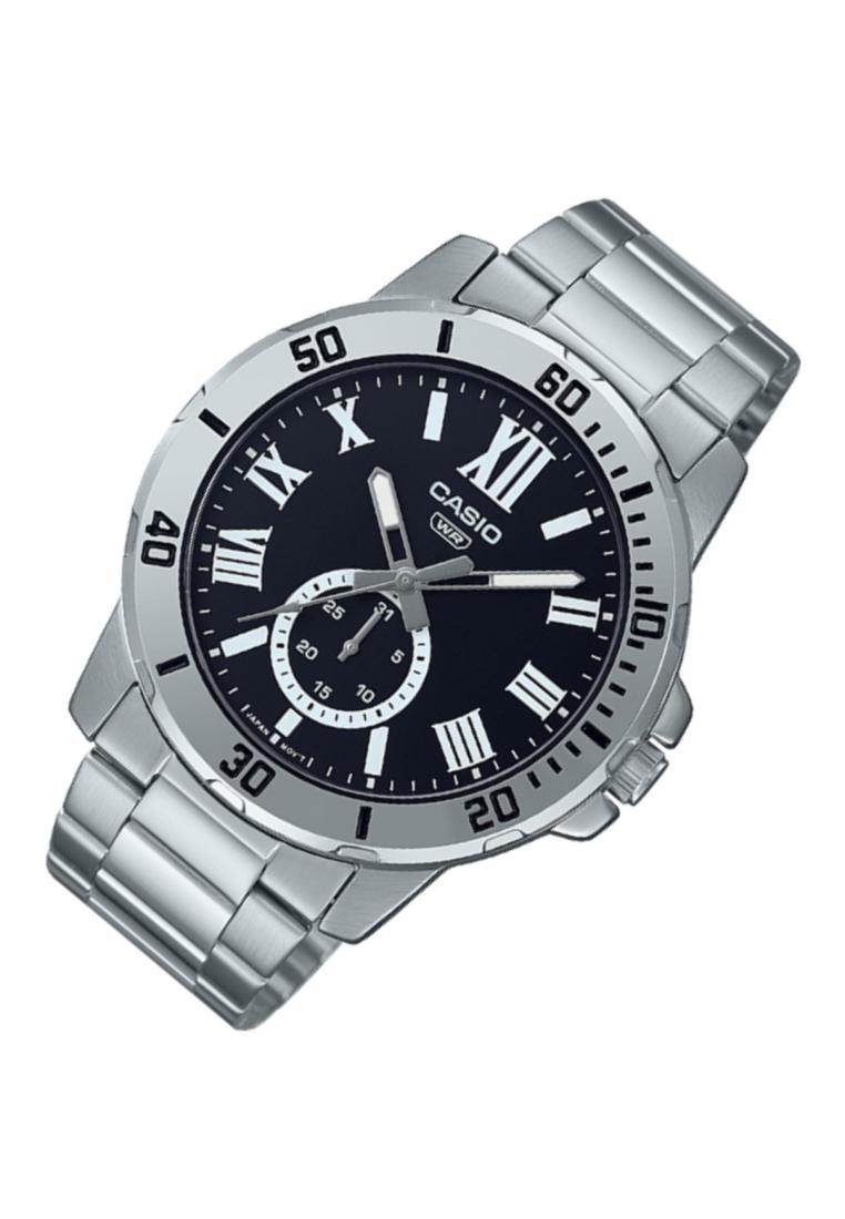 Casio MTP-VD200D-1B Analog Stainless Steel Strap Watch For Men-Watch Portal Philippines
