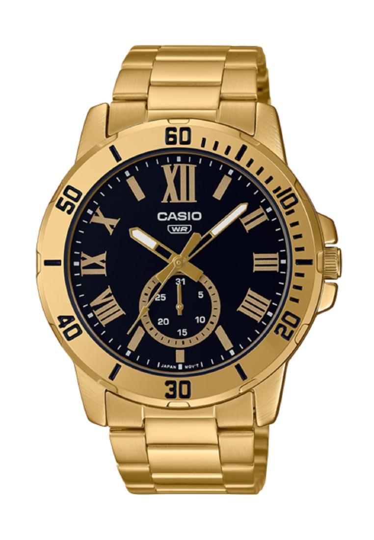 Casio MTP-VD200G-1B Analog Stainless Steel Strap Watch For Men-Watch Portal Philippines
