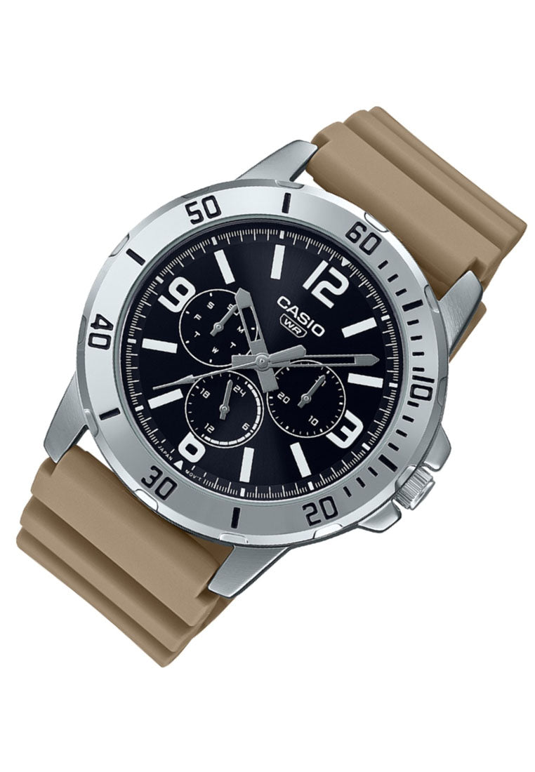 Casio MTP-VD300-5B Analog Rubber Strap Watch For Men-Watch Portal Philippines