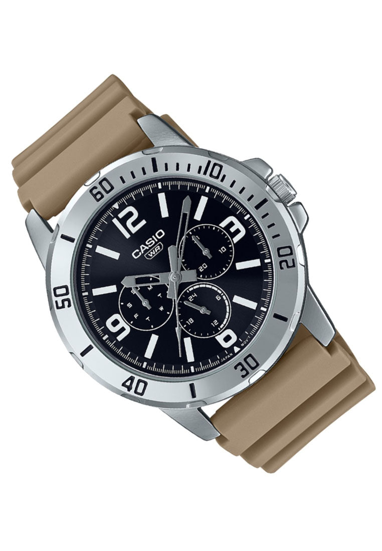 Casio MTP-VD300-5B Analog Rubber Strap Watch For Men-Watch Portal Philippines