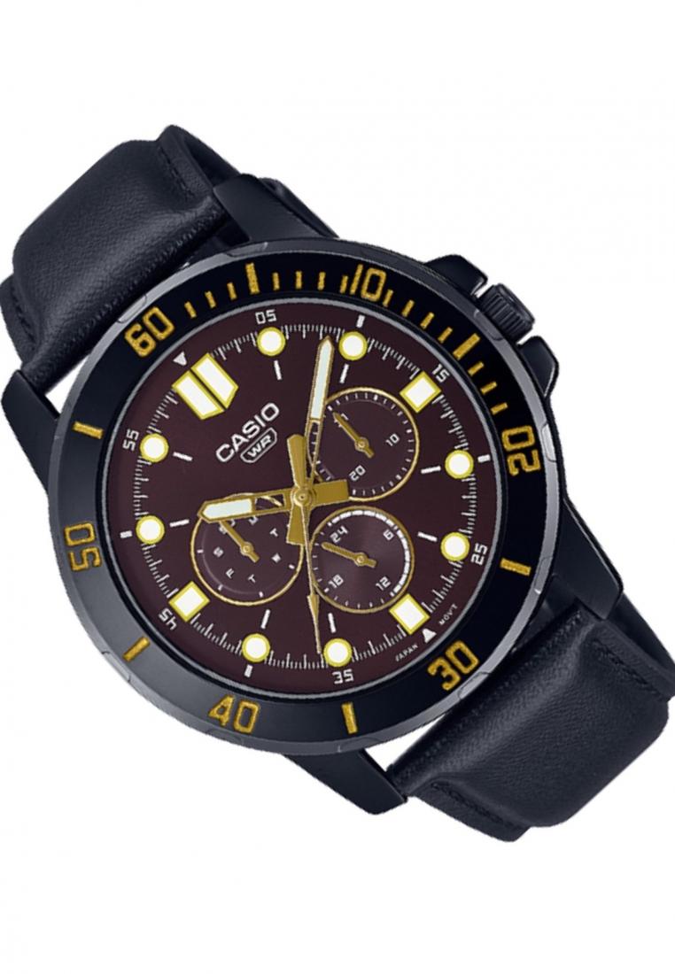 Casio MTP-VD300BL-5E Analog Leather Strap Watch For Men-Watch Portal Philippines