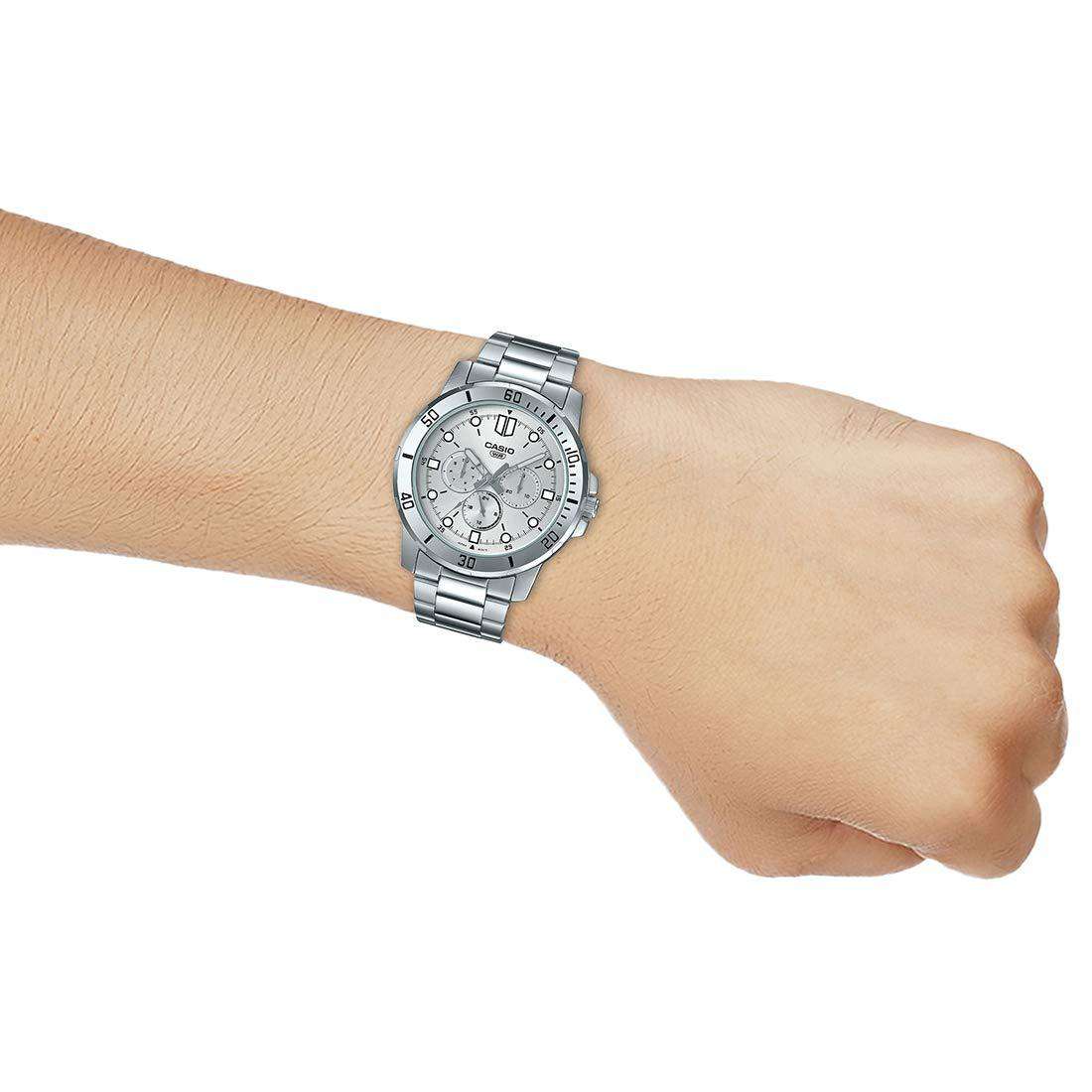 Casio MTP-VD300D-7E Silver Stainless Watch-Watch Portal Philippines