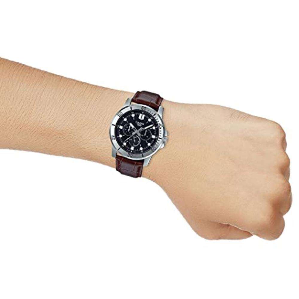 Casio MTP-VD300L-1E Brown Leather Watch for Men-Watch Portal Philippines