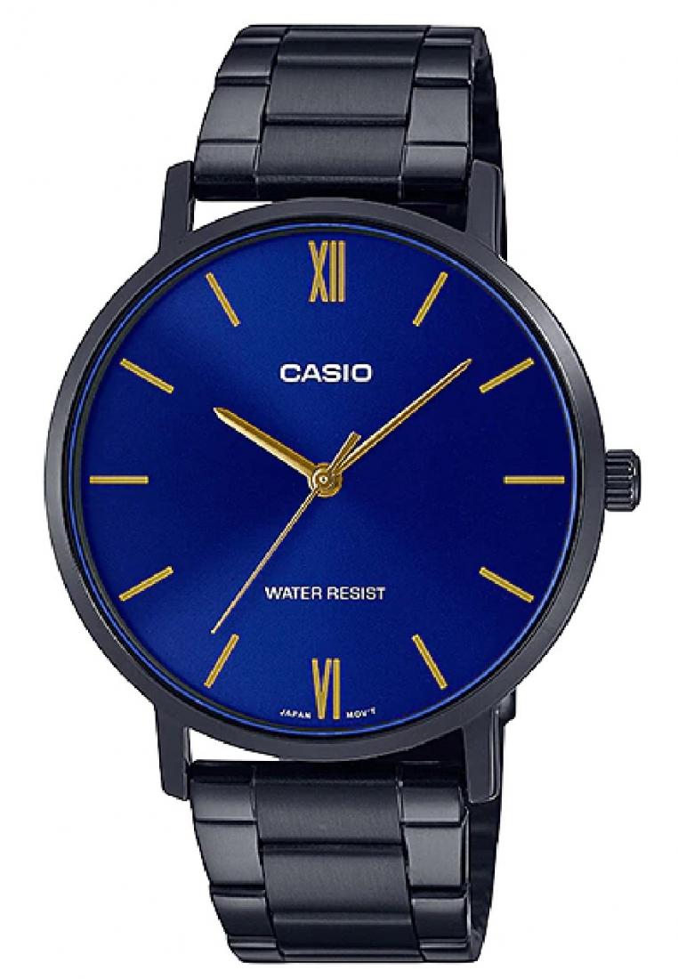 Casio MTP-VT01B-2B Analog Stainless Steel Strap Watch For Men-Watch Portal Philippines