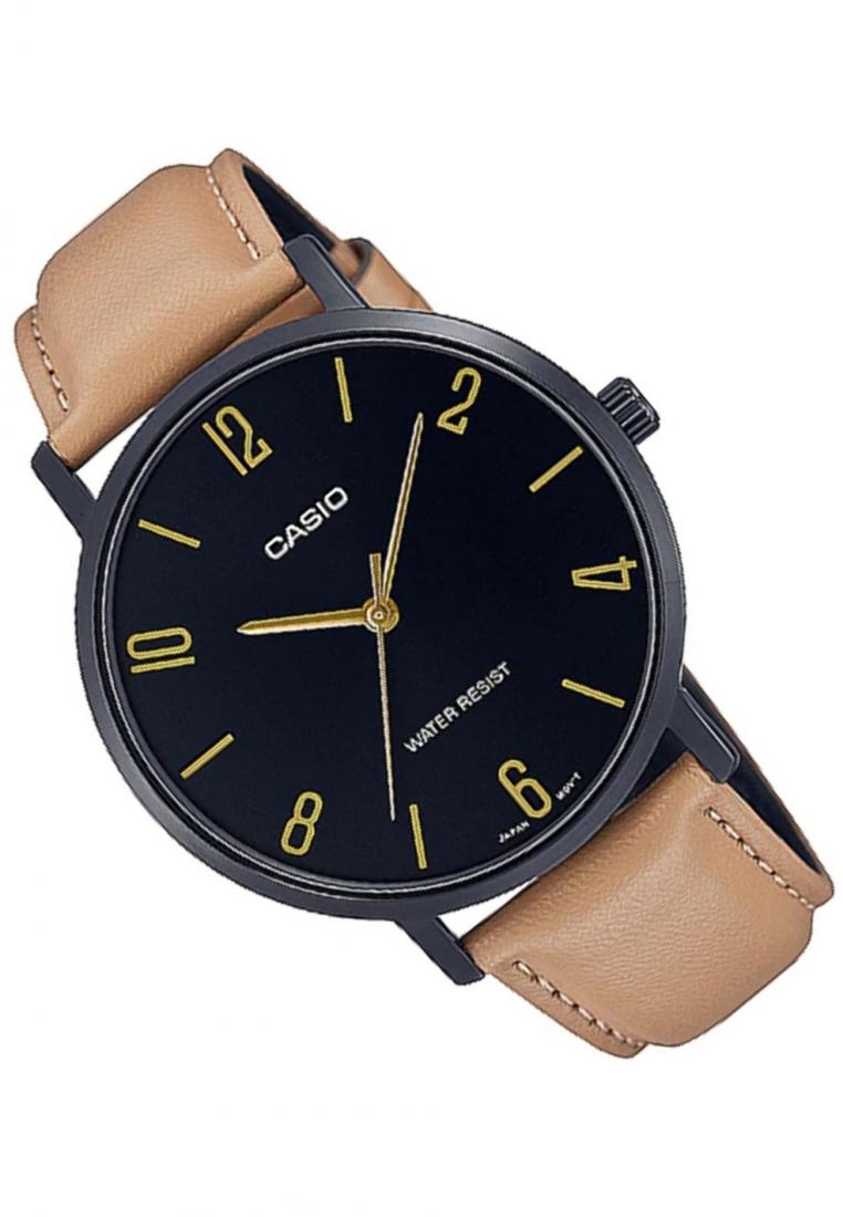Casio MTP-VT01BL-1B Analog Leather Strap Watch For Men-Watch Portal Philippines