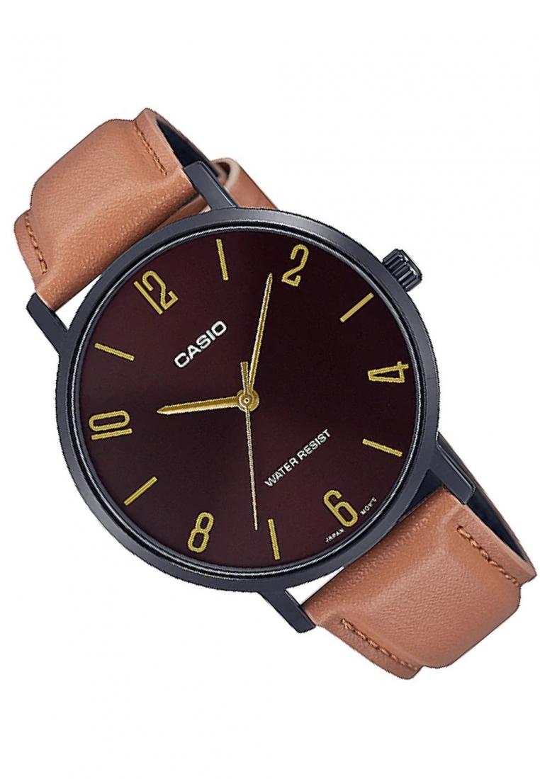Casio MTP-VT01BL-5B Analog Leather Strap Watch For Men-Watch Portal Philippines