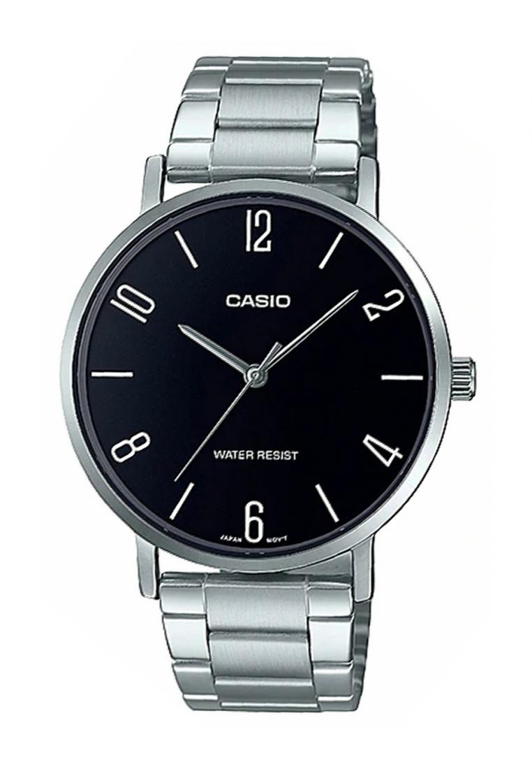 Casio MTP-VT01D-1B2 Analog Stainless Steel Strap Watch For Men-Watch Portal Philippines