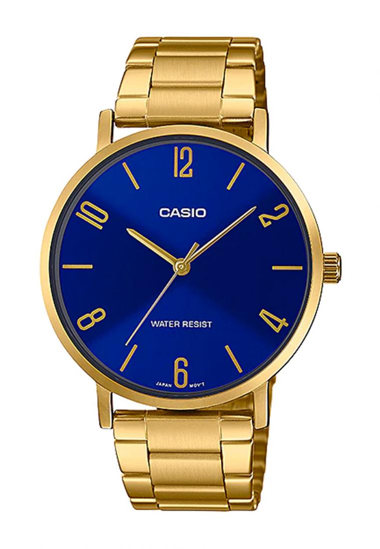 Casio MTP-VT01G-2B2 Analog Stainless Steel Strap Watch For Men-Watch Portal Philippines