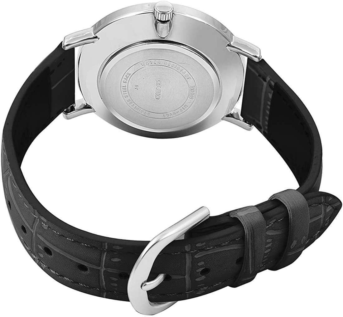Casio MTP-VT01L-7B1UDF Black Leather Watch for Men-Watch Portal Philippines