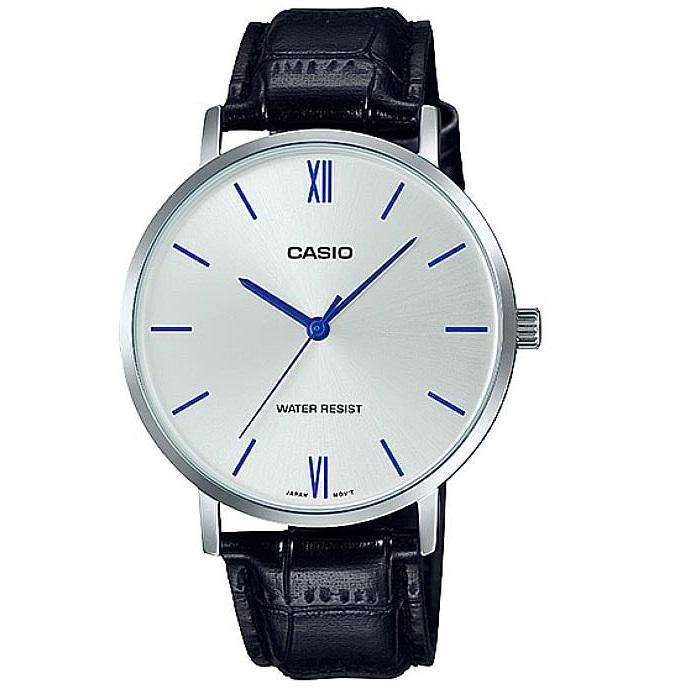 Casio MTP-VT01L-7B1UDF Black Leather Watch for Men-Watch Portal Philippines