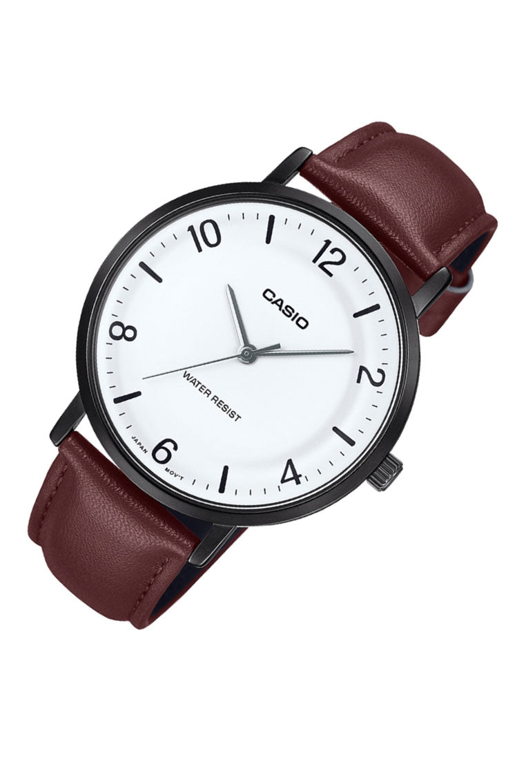 Casio MTP-VT03BL-7B Analog Leather Band Watch For Men-Watch Portal Philippines