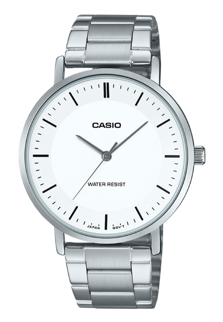 Casio MTP-VT04D-7E Analog Stainless Steel Band Watch For Men-Watch Portal Philippines