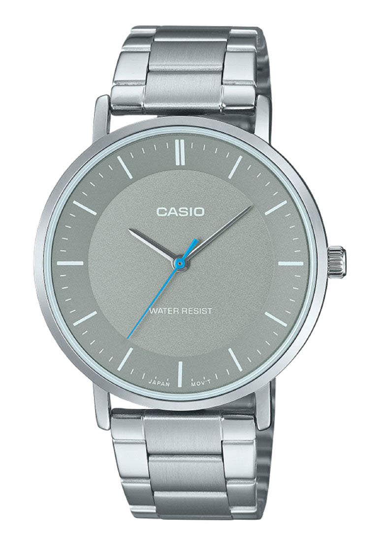 Casio MTP-VT04D-8E Analog Stainless Steel Band Watch For Men-Watch Portal Philippines