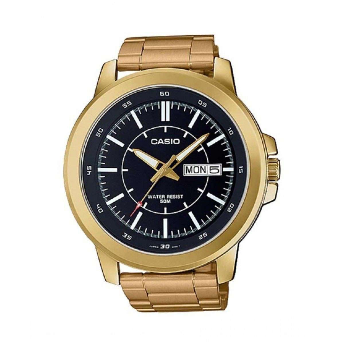 Casio MTP-X100G-1EVDF Gold Plated Watch for Men-Watch Portal Philippines